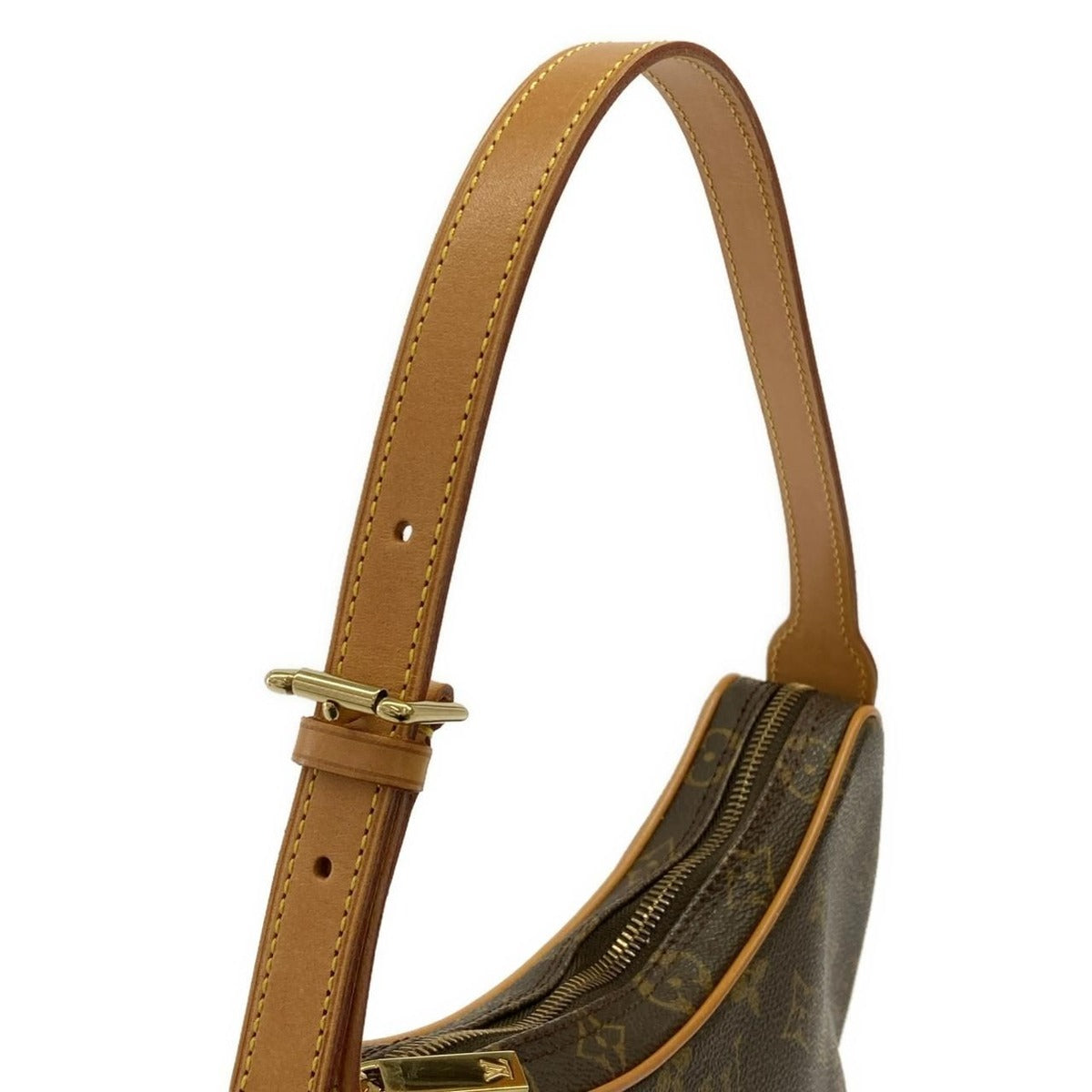 Louis Vuitton Monogram Pochette Croissant Shoulder Bag Brown Marron — view 4