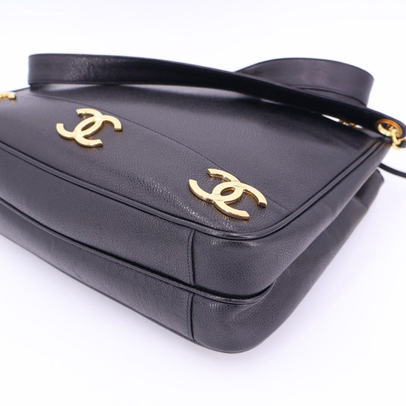 Chanel Triple Coco Mark Chain Tote Bag Women