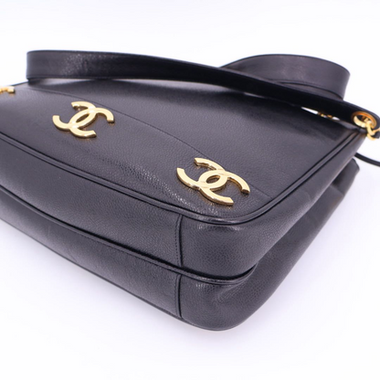 Chanel Triple Coco Mark Chain Tote Bag Women