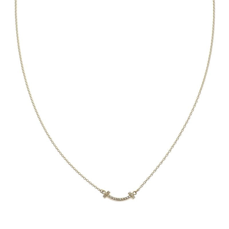 Tiffany & Co Smile Pendant Mini Necklace 18K Yellow
