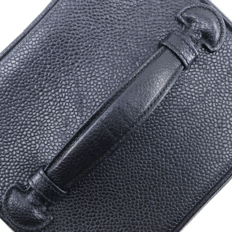Chanel Vanity Coco Mark Caviar Skin Black Ladies Handbag