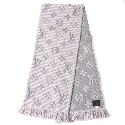 Louis Vuitton 2019 M74742 Echarpe Logomania Wool Silk Fringe Scarf Gripe Lou