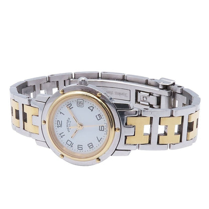 Hermes Clipper CL 4.220 White Stainless Steel Watch Quartz — view 2