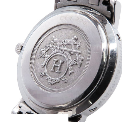 Hermes Clipper CL 4.220 White Stainless Steel Watch Quartz — view 4