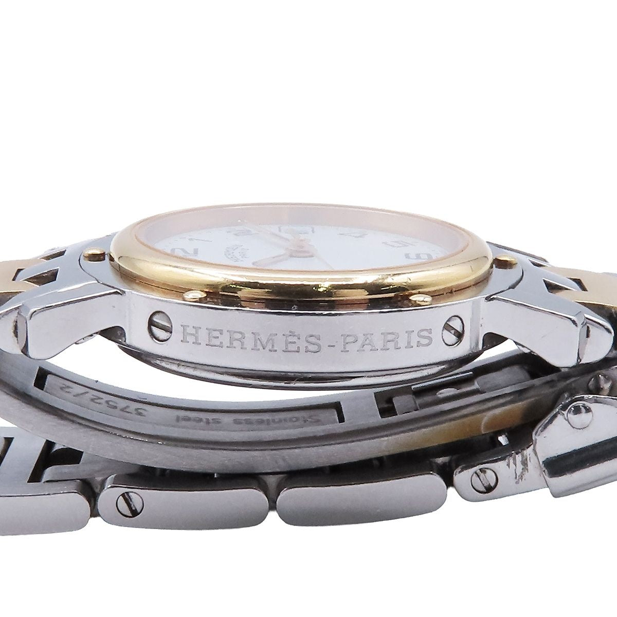 Hermes Clipper CL 4.220 White Stainless Steel Watch Quartz — view 7
