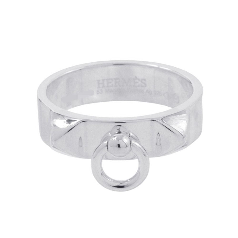 Hermes Ring Corriade Chien PM Silver 53