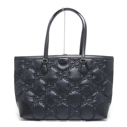 Gucci Ggmatelasse Medium Tote Bag 631685 Black Nylon A4 Size