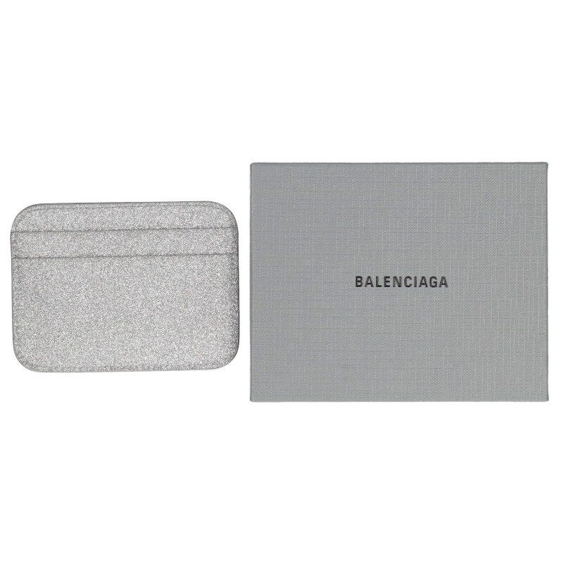 Balenciaga 593812 Logo Glitter Card Case For Men