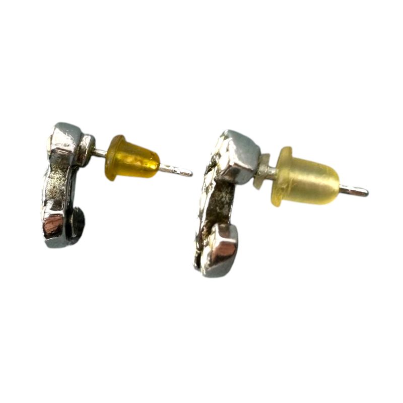 Chanel Rhinestone Coco Mark Pierced Earrings Rhinestone Coco Mark Earrings