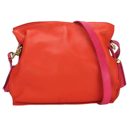 Loewe Shoulder Bag Flamenco Nappaleather Orange Pink Shoulder Crossbody 2WAY