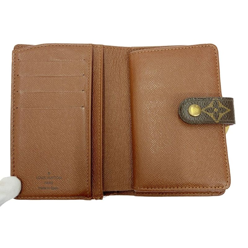 Louis Vuitton M61663 Monogram PVC Portmonnais Vieviennois Brown 403633 Bifold