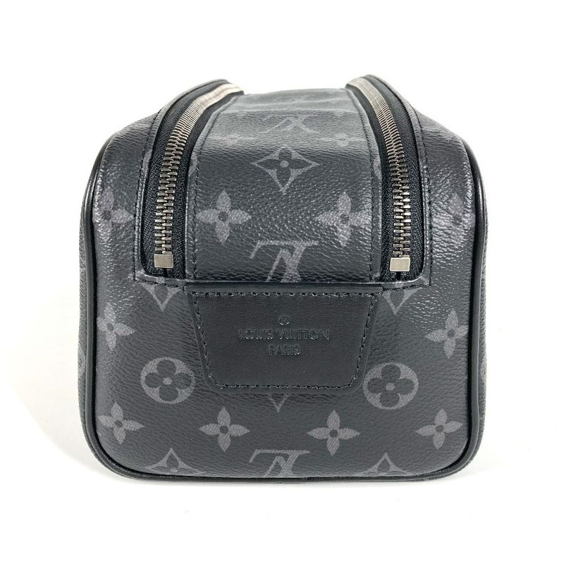 Louis Vuitton Second Bag Dopp Kit Clutch Toiletry Monogram Eclipse Canvas Case