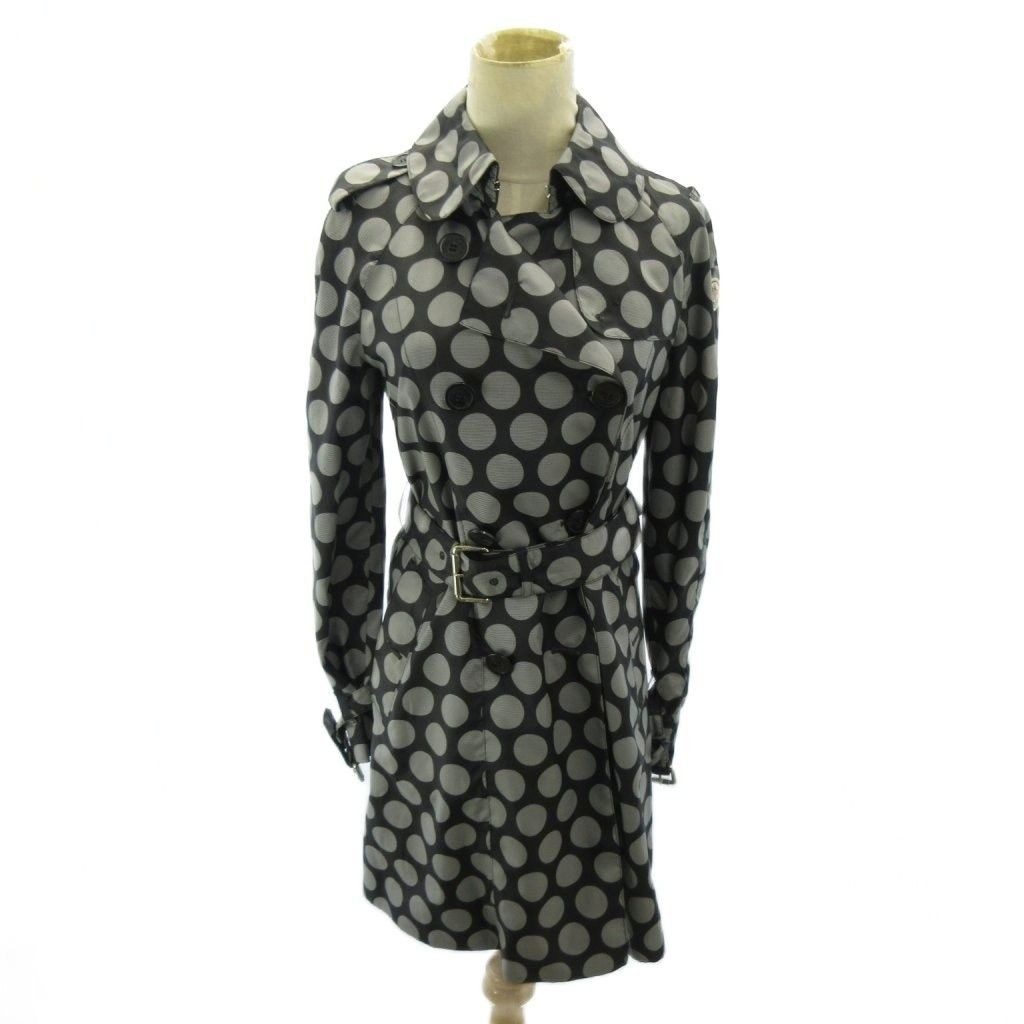 Moncler 365 Comme Des Garcons Nylon Trench Coat Dot Pattern Belt Mid Length 0