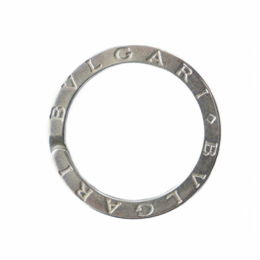 Bvlgari Key Ring Holder Logo Silver MQ OH