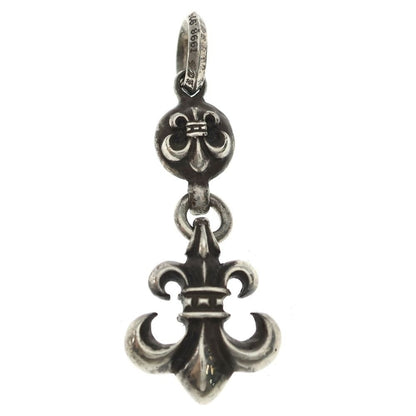 Chrome Hearts BS Fleur Charm Silver Necklace Top