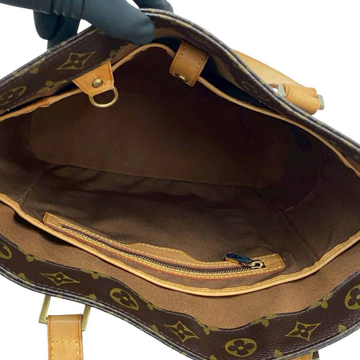 Louis Vuitton Vintage Vavin Monogram Leather Tote Shoulder Bag Brown — view 9