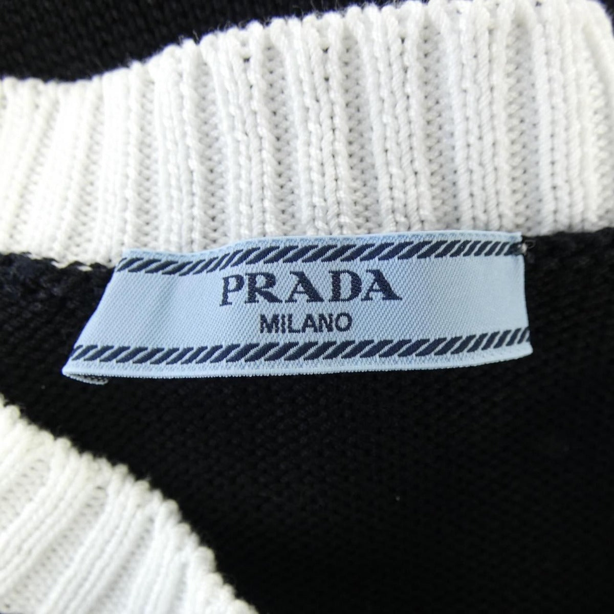 Prada Cotton Crew Neck Sweater Knit — view 4