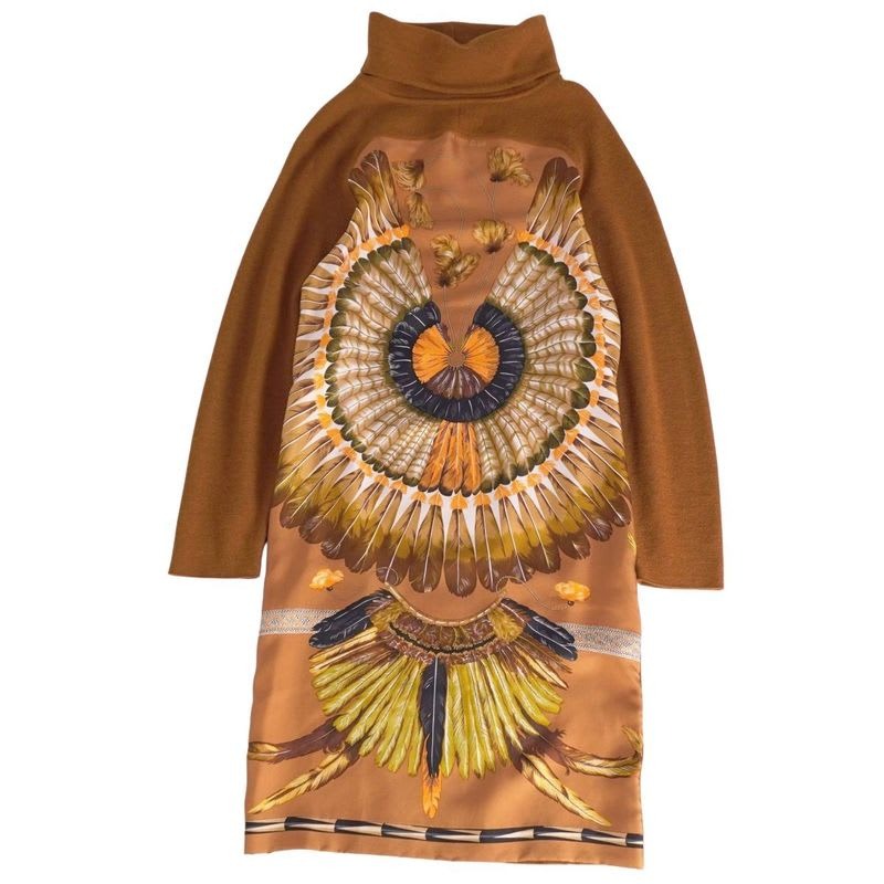 Hermes Dress High Neck Long Sleeve Sill
