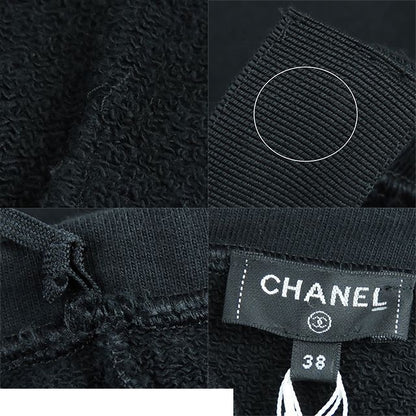 Chanel Jumpsuit Black Multicolor Gold Cotton CC Logo 38 — view 8