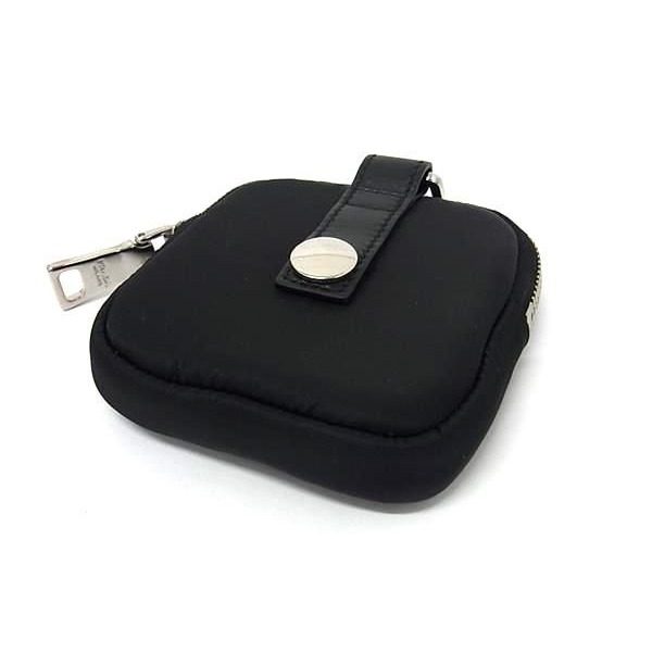 Prada Tessuto Nylon Mini Pouch Multi Case Black — view 2