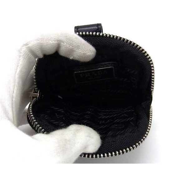 Prada Tessuto Nylon Mini Pouch Multi Case Black — view 3