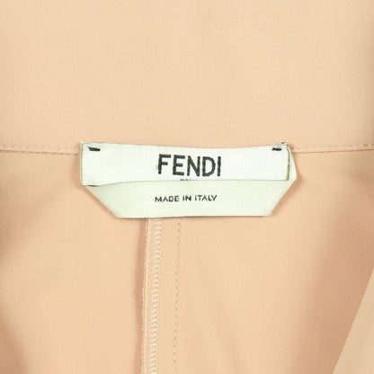 Fendi Blouse FF Letter Ring Logo Embroidery Organza Sleeve Shirt — view 4