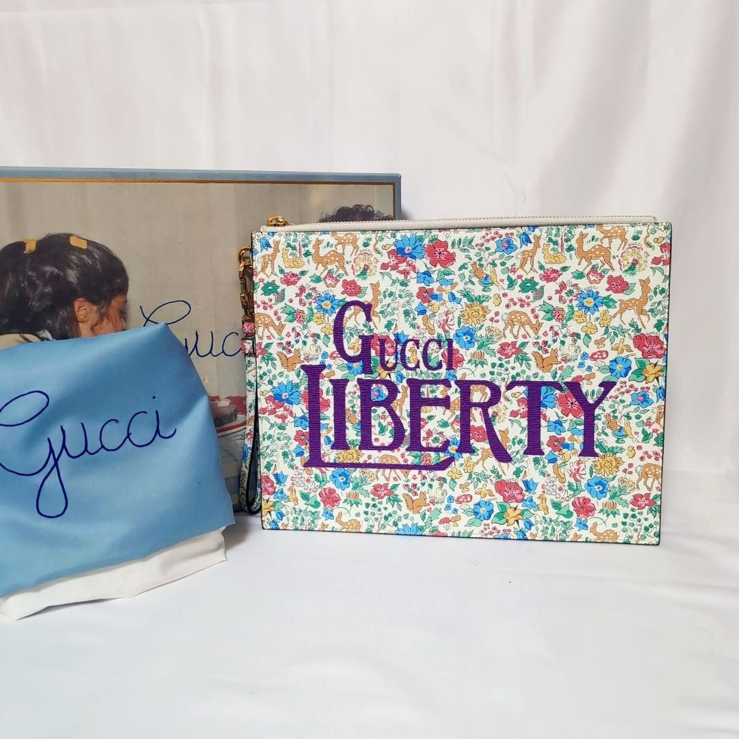 Gucci Liberty Collaboration Multicolor Clutch