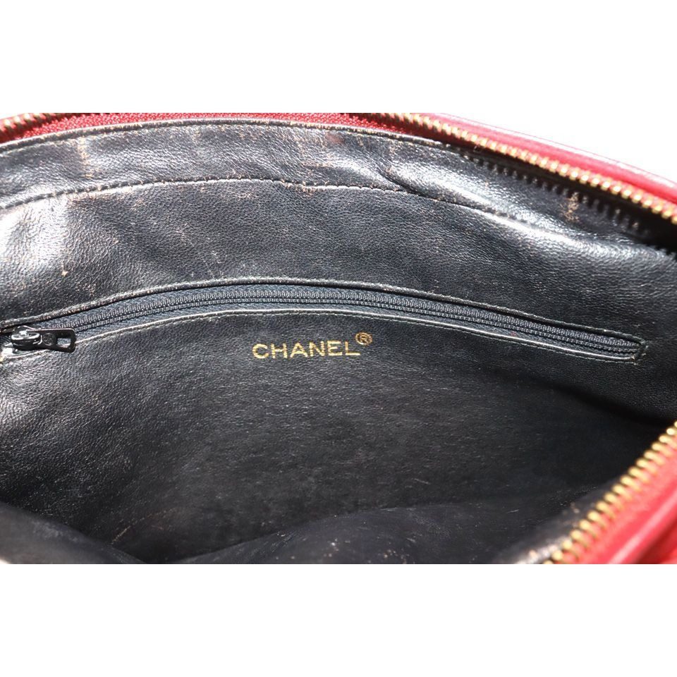 Chanel Quilted Fringe Leather Chain Shoulder Bag — view 10