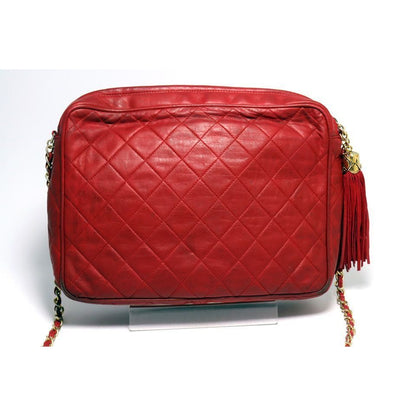 Chanel Quilted Fringe Leather Chain Shoulder Bag — view 2