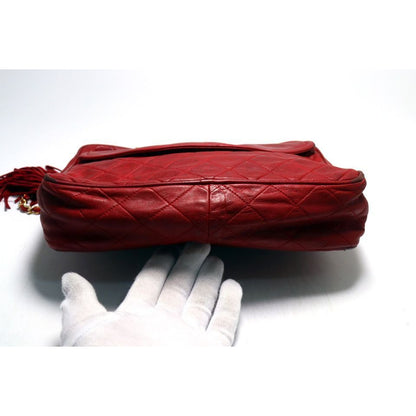 Chanel Quilted Fringe Leather Chain Shoulder Bag — view 3