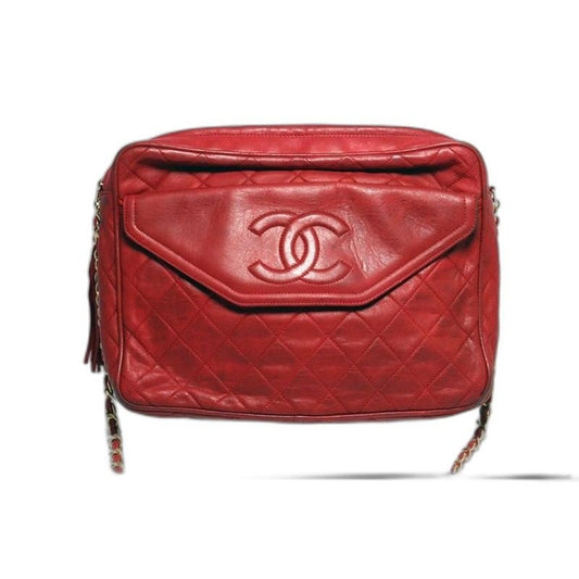 Chanel Quilted Fringe Leather Chain Shoulder Bag