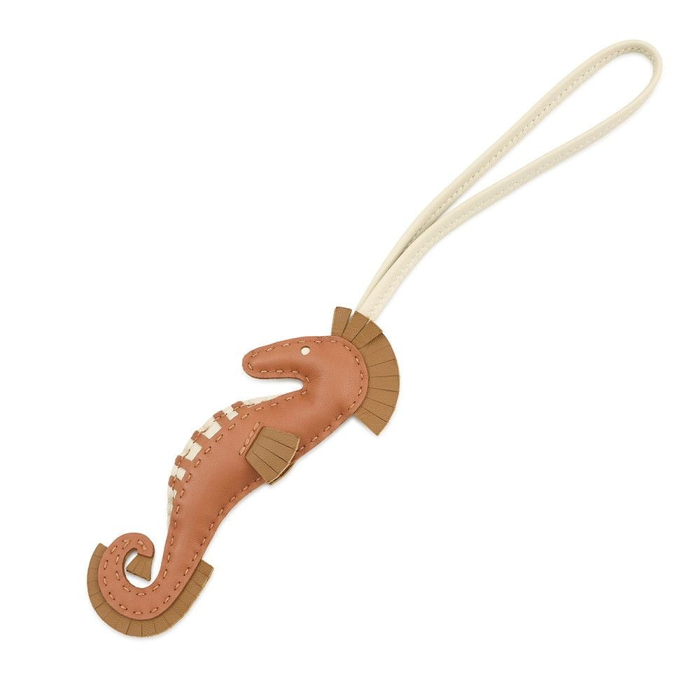 Hermes Bag Charm Ipo Seahorse Gold Cles Craft Lambskin
