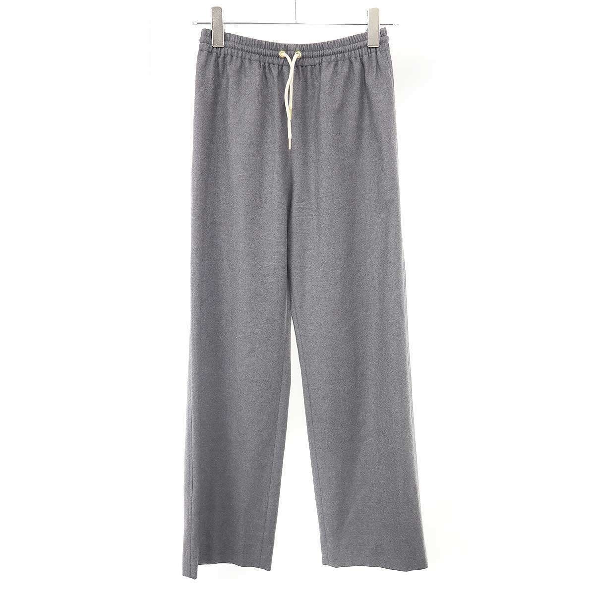 Celine Straight Jogging Pants Cashmere Flannel Gray 34