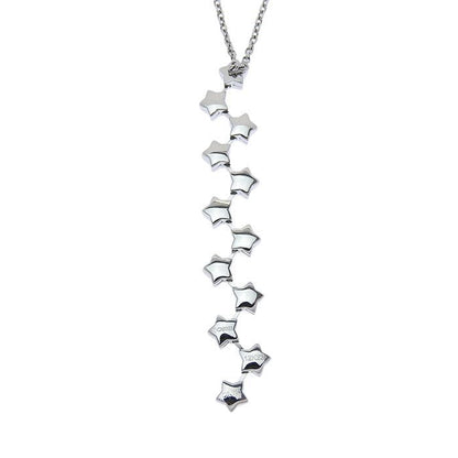 Chanel Comet 12P Diamond Necklace 18K White Gold 750 White Gold With Diamond