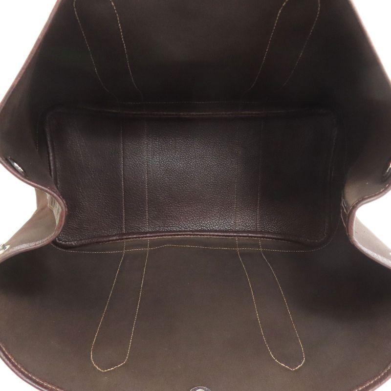 Hermes Garden Party PM Silver Hardware Tote Bag Toile Offiche Women