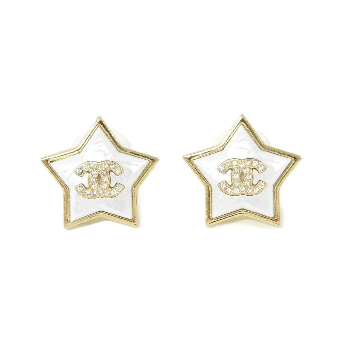 Chanel Earrings White