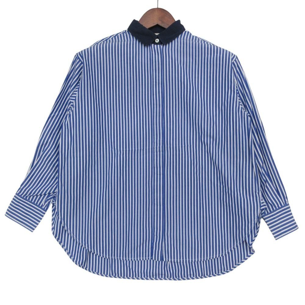 Celine Long Sleeve Shirt Phoebe Philo Era Striped Pattern Top Blue
