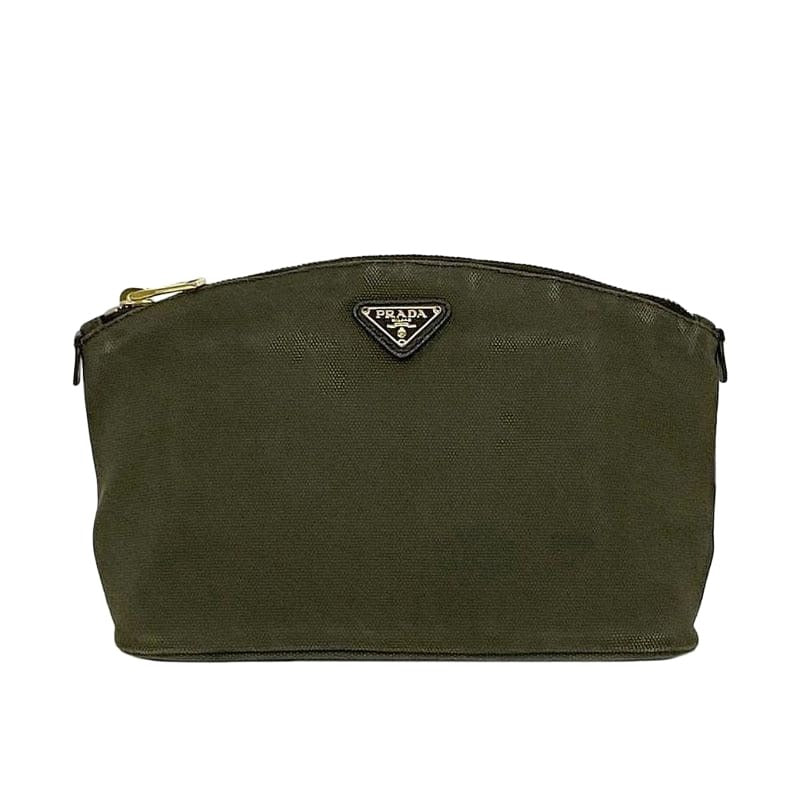 Prada Pouch Khaki Canapa 1 N1857