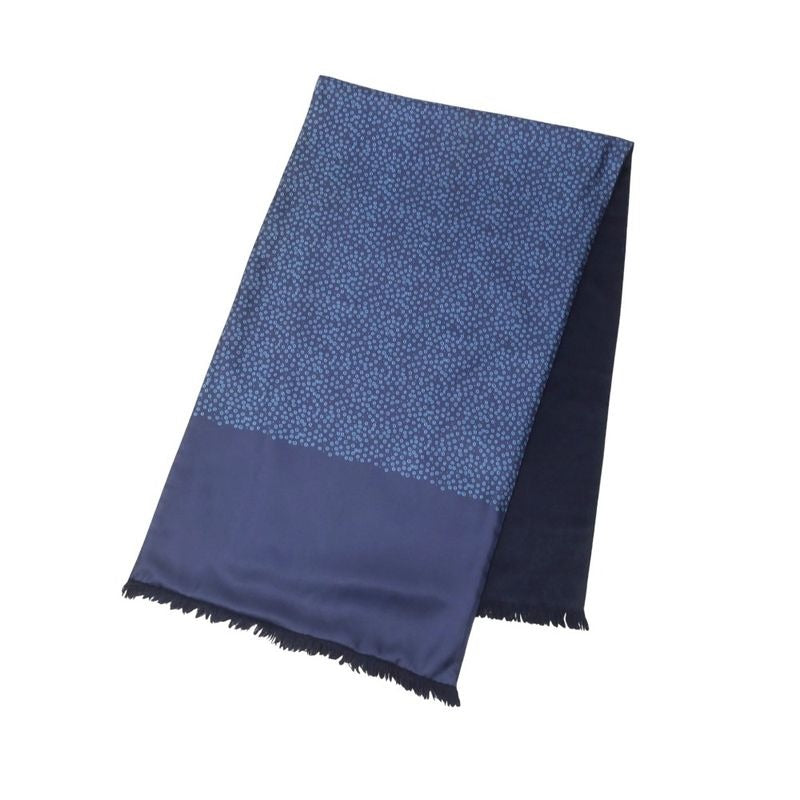 Hermes Scarf Silk and Angora Dotted Fringe Shawl