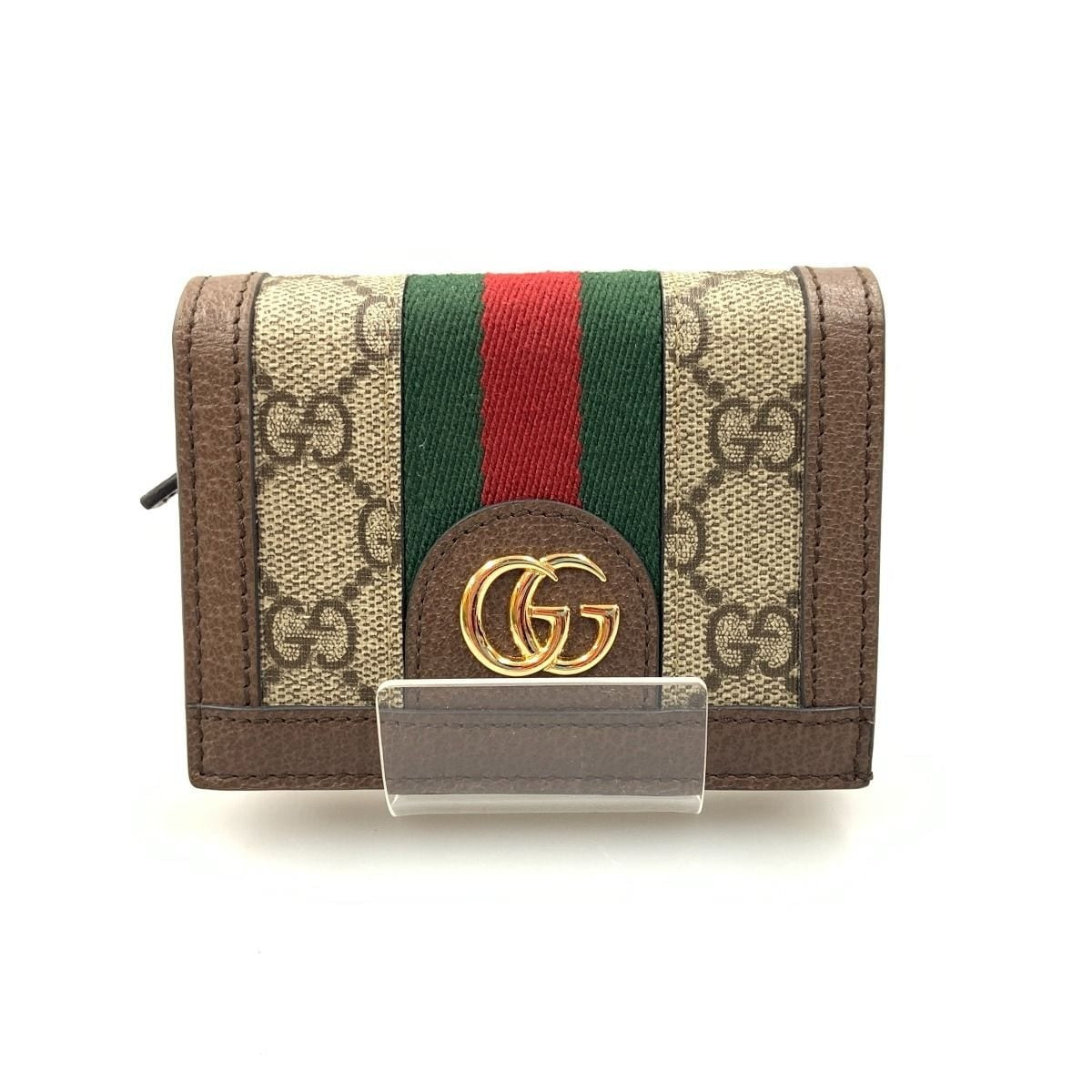 Gucci Ophidia GG Supreme Bifold Wallet 8745 Beige Brown