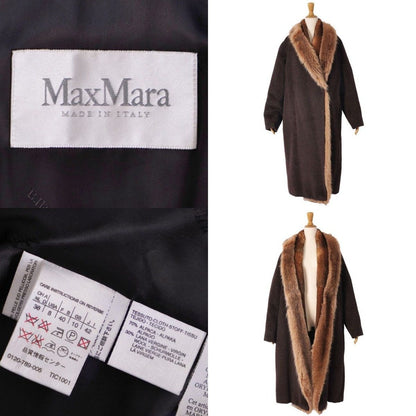 Max Mara Coat White Tag Long Alpaca — view 9