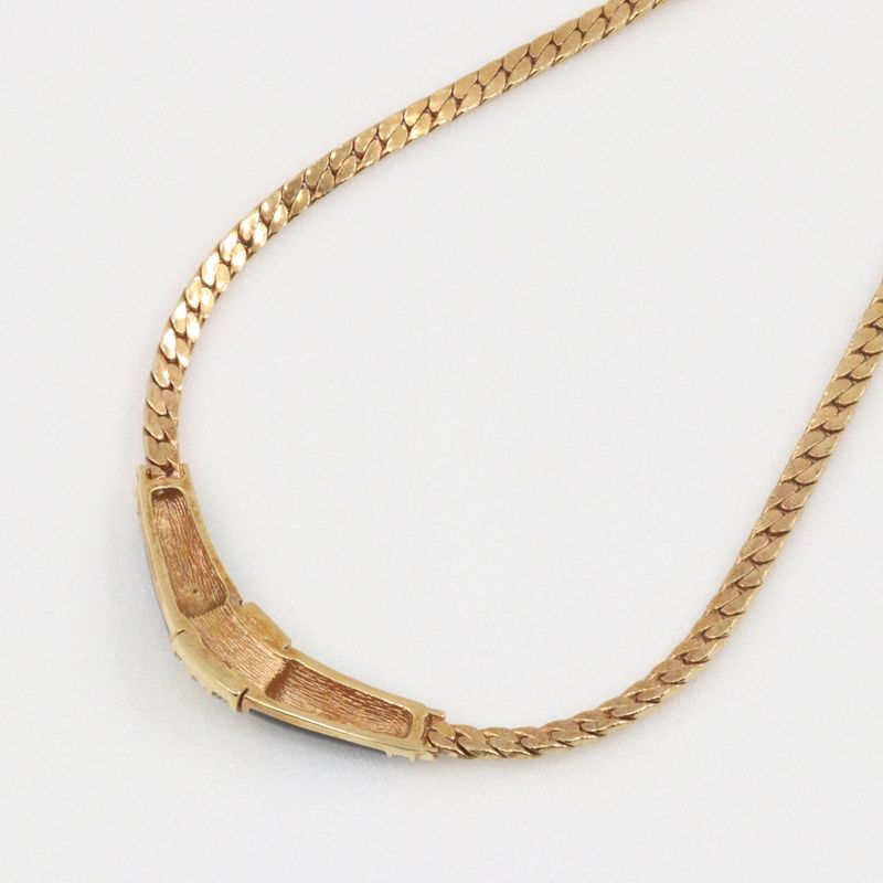 [dior] Christian Dior Earring Set Vintage Gold Plated And Rhinestone Ladies