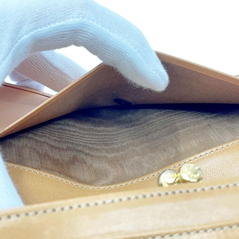 Celine PVC Macadam Long Wallet Brown 372922 Long