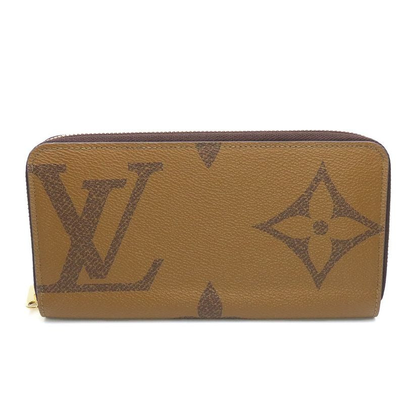 Louis Vuitton Long Wallet Zippy Monogram Reverse Brown