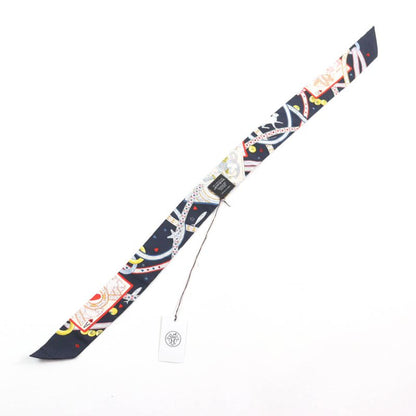 Hermes Pique DAME DE Coeur Queen Of Hearts 100% Silk With Tulle Rhinestones