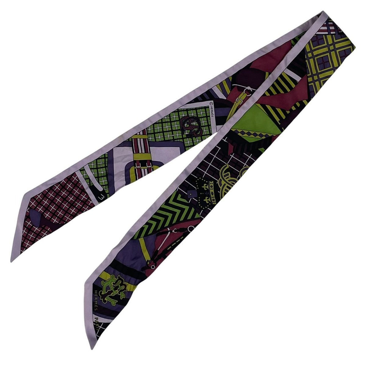 Hermes Twilly Scarf Silk Purple — view 2