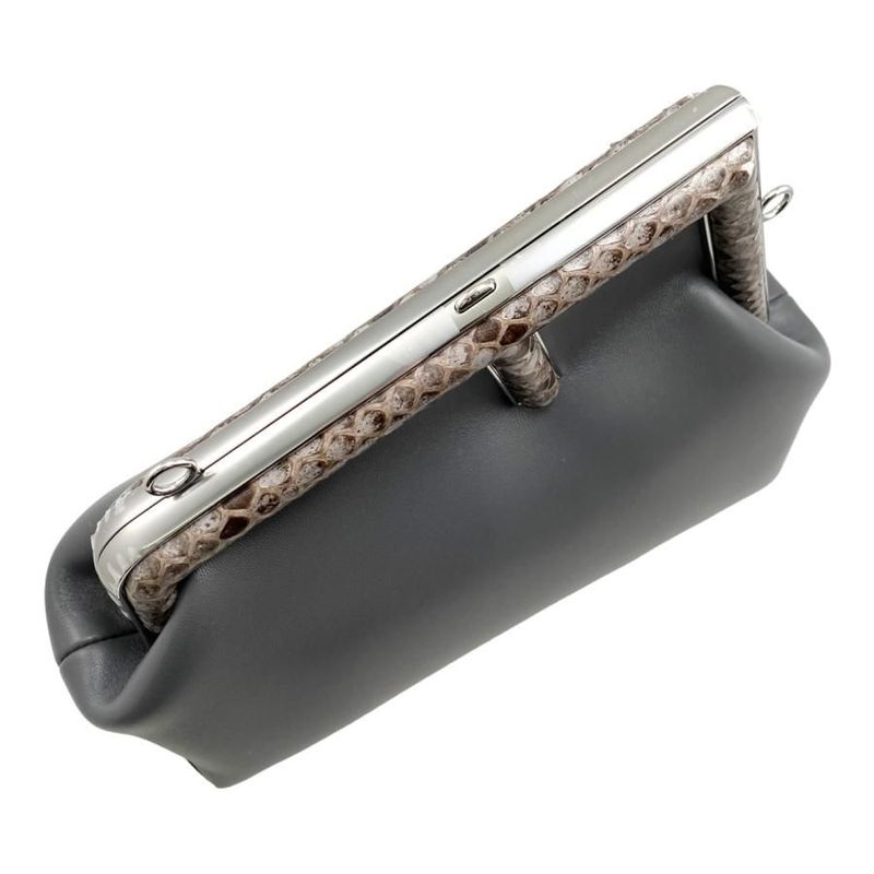 Fendi Shoulder Bag First Small Bag 8bp129 Agwr F1i00 Python Gray Silver
