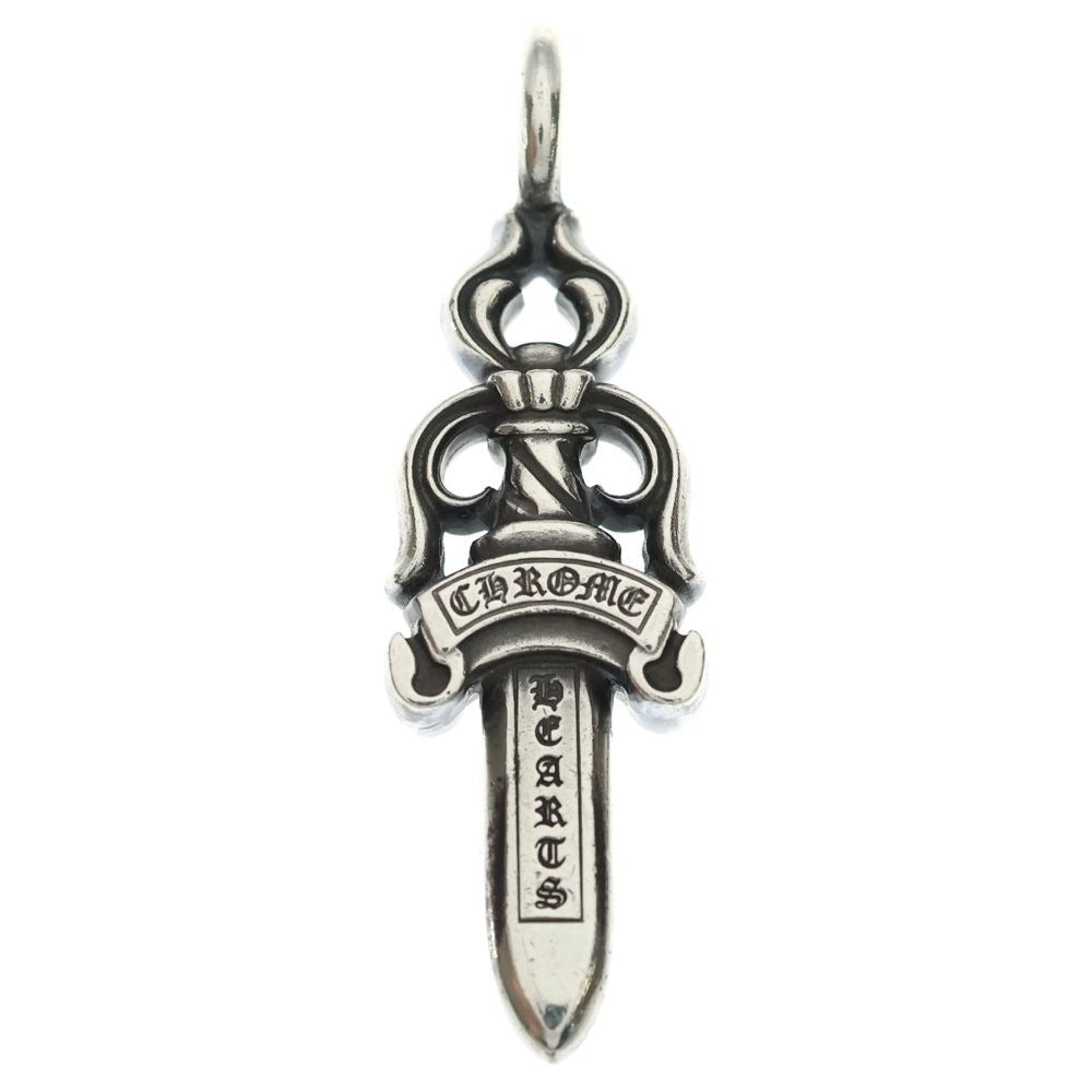 Chrome Hearts Double Dagger Daga Pendant Top Silver