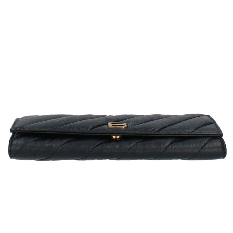 Balenciaga 781723 Crush Logo Leather Chain Wallet Shoulder Bag Women