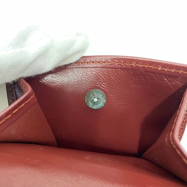 Cartier Bifold Wallet Bordeaux Must Excellent Condition Preowned Leather
